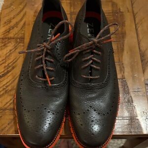 Men's dark Brown and Orange Cole Haan Men Size 13 Dress Shoes